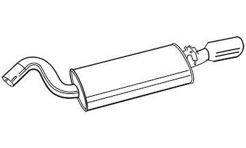 Zadní tlumič výfuku WALKER 71357