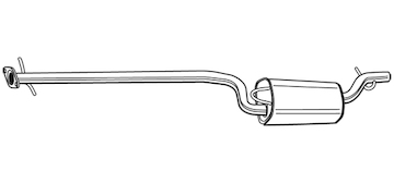 Střední tlumič výfuku WALKER 71381