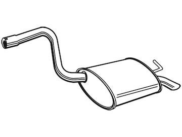 Zadní tlumič výfuku WALKER 71383