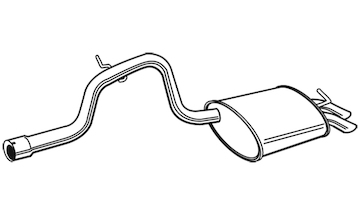 Zadní tlumič výfuku WALKER 71388