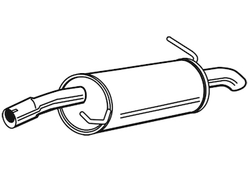 Zadní tlumič výfuku WALKER 71394