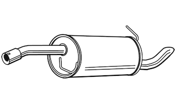 Zadní tlumič výfuku WALKER 71398