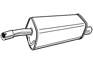 Zadní tlumič výfuku WALKER 71401