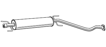 Střední tlumič výfuku WALKER 71678