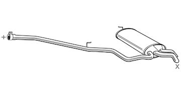 Zadní tlumič výfuku WALKER 72146