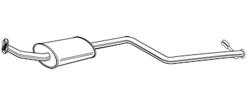 Střední tlumič výfuku WALKER 72182