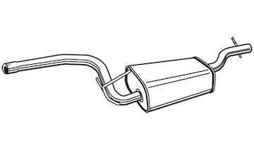Střední tlumič výfuku WALKER 72328