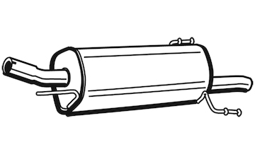 Zadní tlumič výfuku WALKER 72349