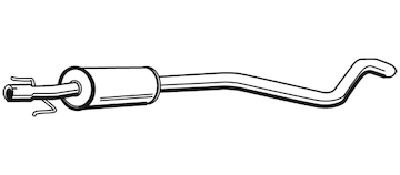Střední tlumič výfuku WALKER 72350