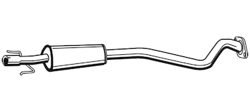 Střední tlumič výfuku WALKER 72352