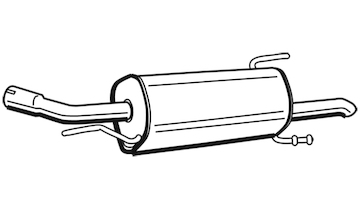 Zadní tlumič výfuku WALKER 72363