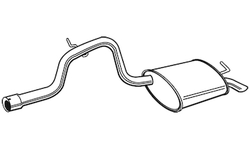Zadní tlumič výfuku WALKER 72386