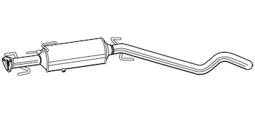 Filtr pevnych castic, vyfukovy system WALKER 73020