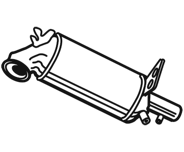 Filtr pevnych castic, vyfukovy system WALKER 73045