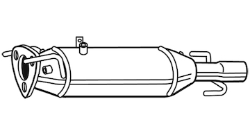 Filtr pevnych castic, vyfukovy system WALKER 73164