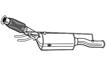 Filtr pevnych castic, vyfukovy system WALKER 73171