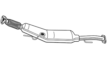 Filtr pevnych castic, vyfukovy system WALKER 73174
