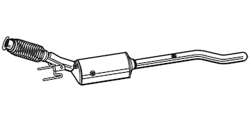 Filtr pevnych castic, vyfukovy system WALKER 73175