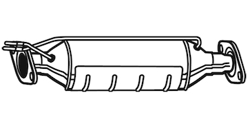 Filtr pevnych castic, vyfukovy system WALKER 73177