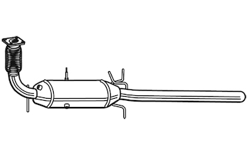 Filtr pevnych castic, vyfukovy system WALKER 73184