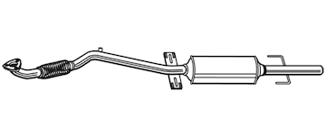 Filtr pevnych castic, vyfukovy system WALKER 73187