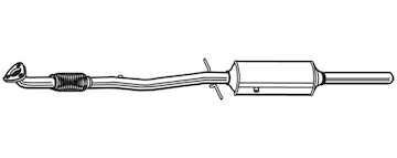 Filtr pevnych castic, vyfukovy system WALKER 73192