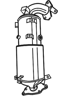 Filtr pevnych castic, vyfukovy system WALKER 73272