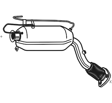 Filtr pevnych castic, vyfukovy system WALKER 73273