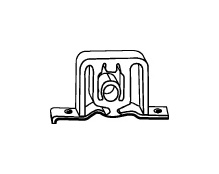 Drzak, vyfukovy system WALKER 80357