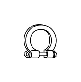 Upínač, výfukový systém WALKER 80514