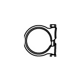 Upínač, výfukový systém WALKER 80521