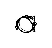 Drzak, vyfukovy system WALKER 81570