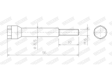 Sroub, vyfukovy system WALKER 83196