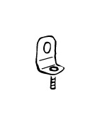 Drzak, vyfukovy system WALKER 86193