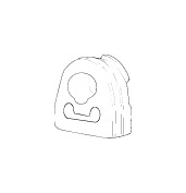 Gumový popruh, výfukový systém WALKER 86549