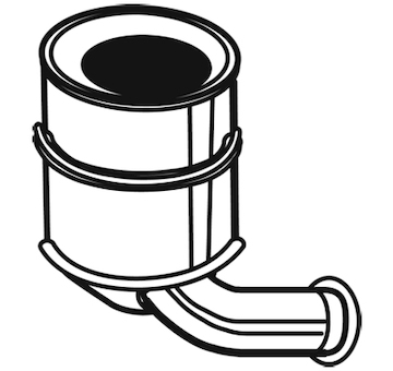 Filtr pevnych castic, vyfukovy system WALKER 93072