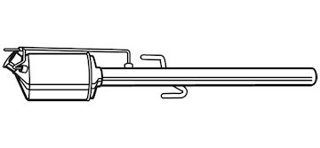 Filtr pevnych castic, vyfukovy system WALKER 93090