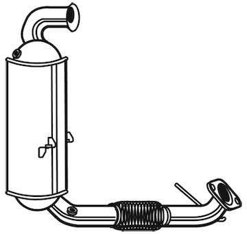 Filtr pevnych castic, vyfukovy system WALKER 93156