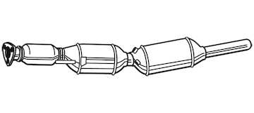 Filtr pevnych castic, vyfukovy system WALKER 93163