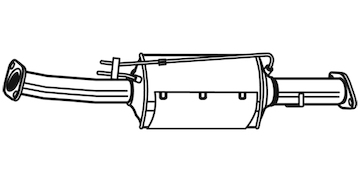 Filtr pevnych castic, vyfukovy system WALKER 93215
