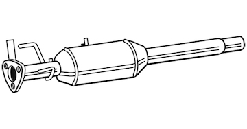Filtr pevnych castic, vyfukovy system WALKER 93221