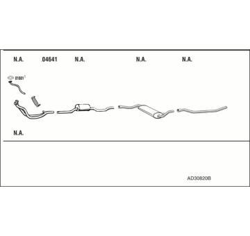 Výfukový systém WALKER AD30820B