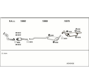 Výfukový systém WALKER AD40428