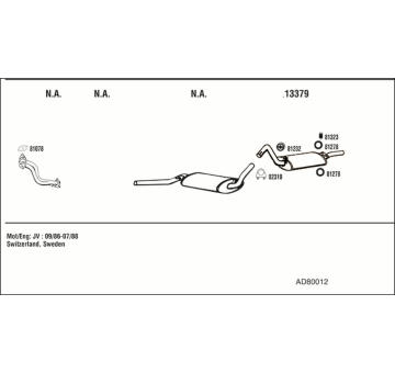 Výfukový systém WALKER AD80012