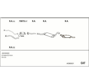 Výfukový systém WALKER AD80021