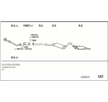 Výfukový systém WALKER AD80023