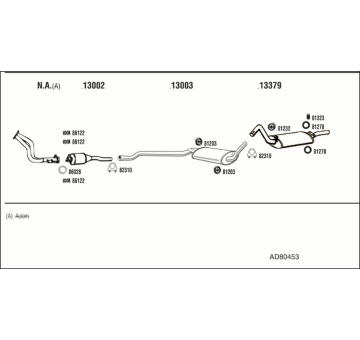 Výfukový systém WALKER AD80453