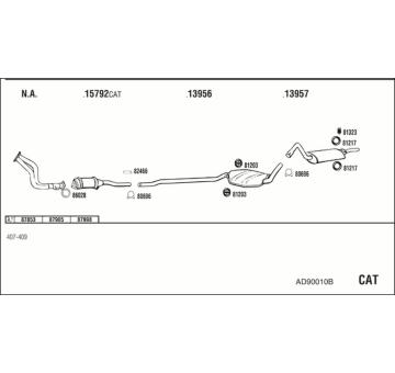 Výfukový systém WALKER AD90010B