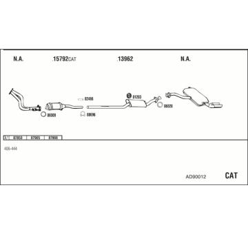 Výfukový systém WALKER AD90012