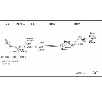 Výfukový systém WALKER AD90014